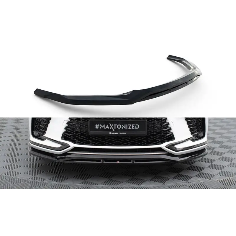 Soldes LAME DU PARE-CHOCS AVANT LEXUS RX F-SPORT MK5 - MAXTONDESIGN - FINITION NOIR BRILLANT