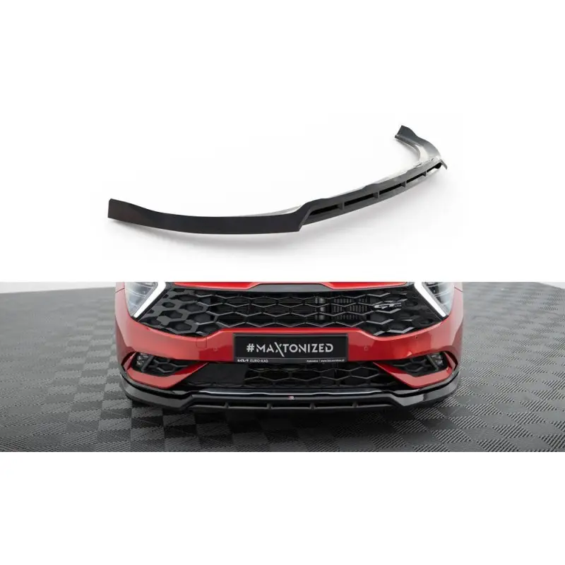 LAME DU PARE-CHOCS AVANT V.2 KIA SPORTAGE GT-LINE MK5 - MAXTONDESIGN - FINITION NOIR BRILLANT Top Vente