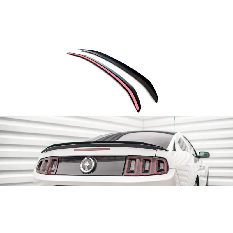 SPOILER CAP FORD MUSTANG MK5 FACELIFT - MAXTONDESIGN - FINITION NOIR BRILLANT Commande En Gros
