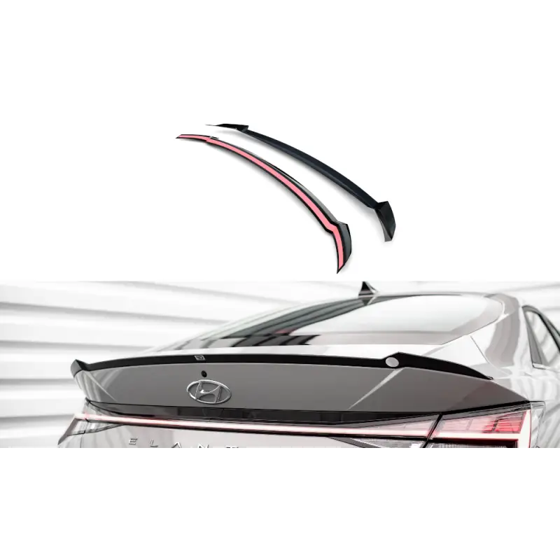 SPOILER CAP HYUNDAI ELANTRA MK7 - MAXTONDESIGN - FINITION NOIR BRILLANT Prix Cassé