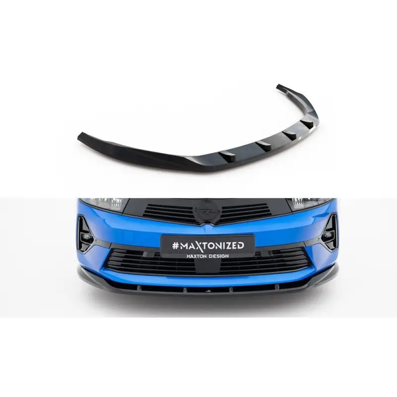 Meilleur Prix LAME DU PARE-CHOCS AVANT V.2 OPEL ASTRA L (MK5) - MAXTONDESIGN - FINITION NOIR BRILLANT