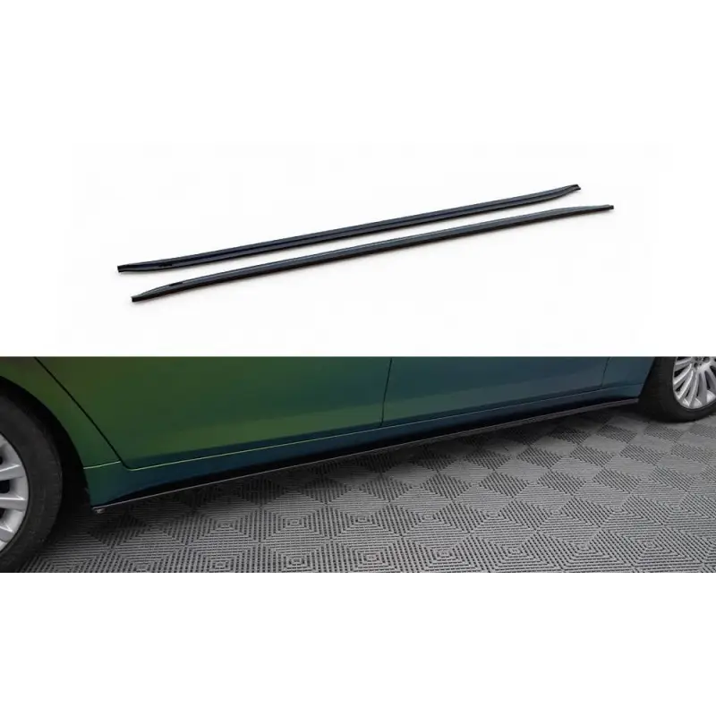Achetez Aujourd’hui RAJOUTS DES BAS DE CAISSES POUR BMW SERIE 7 LONG F02 - MAXTONDESIGN - FINITION NOIR BRILLANT