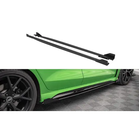 STREET PRO RAJOUTS DES BAS DE CAISSE + FLAPS AUDI RS3 SEDAN 8Y MAXTON DESIGN Petit Prix