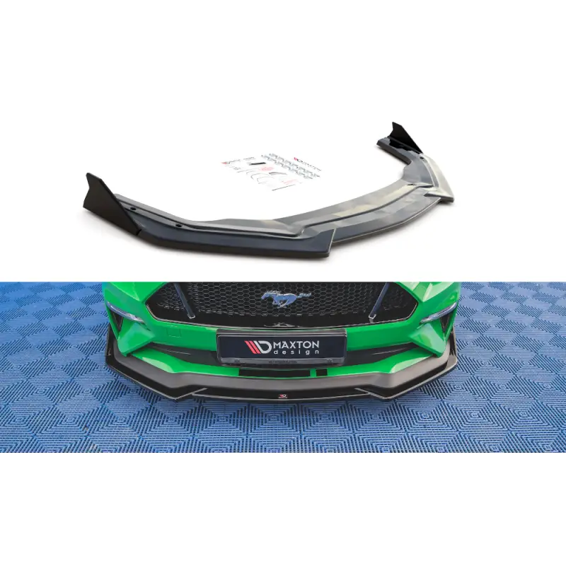 Vente Directe LAME DU PARE-CHOCS AVANT V.1 + AILERONS FORD MUSTANG GT - MAXTONDESIGN