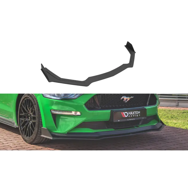 STREET PRO FRONT SPLITTER V.2 FORD MUSTANG GT MK6 FACELIFT MAXTON DESIGN Usine Directe