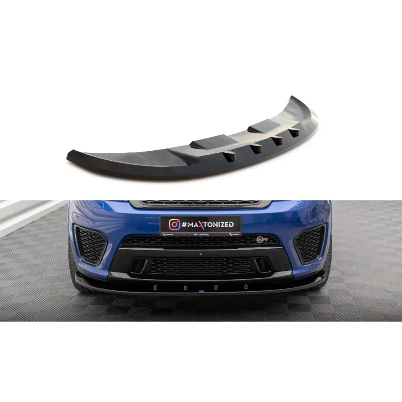 LAME DU PARE-CHOCS AVANT V.1 LAND ROVER RANGE ROVER SPORT SVR MK2 - MAXTONDESIGN - FINITION NOIR BRILLANT Soldes
