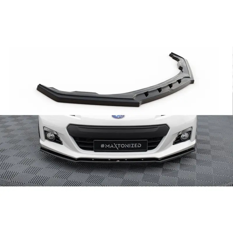 Petit Prix LAME DU PARE-CHOCS AVANT V.4 SUBARU BRZ - MAXTONDESIGN - FINITION NOIR BRILLANT