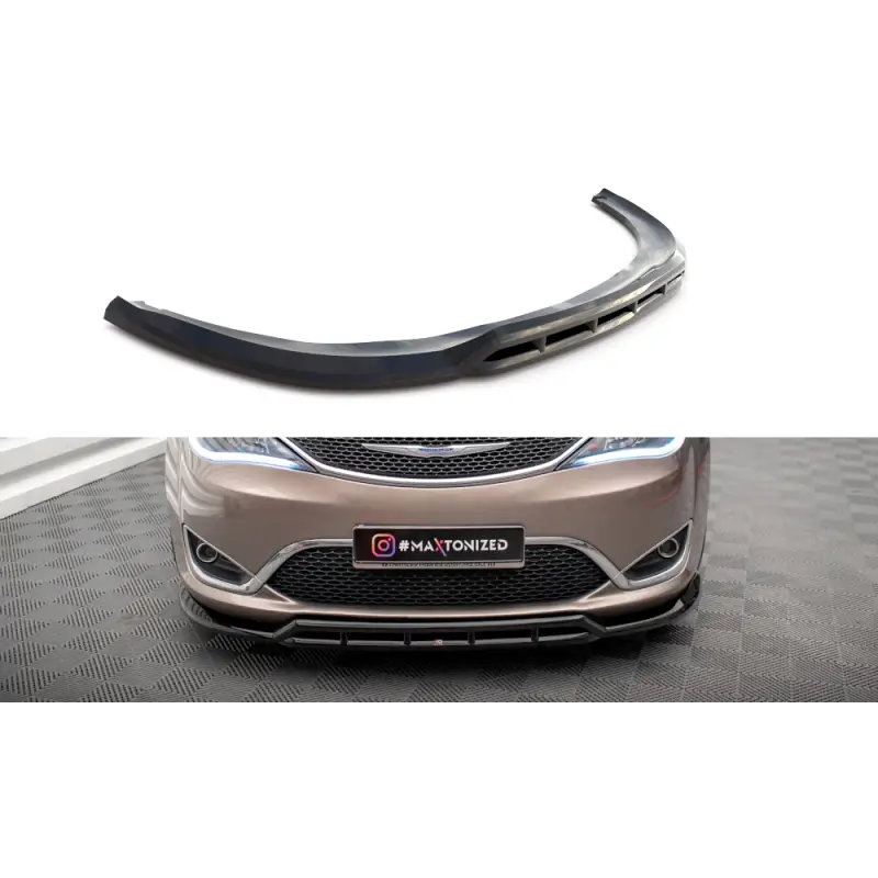 Expédition Rapide LAME DU PARE-CHOCS AVANT CHRYSLER PACIFICA MK2 - MAXTONDESIGN - FINITION NOIR BRILLANT