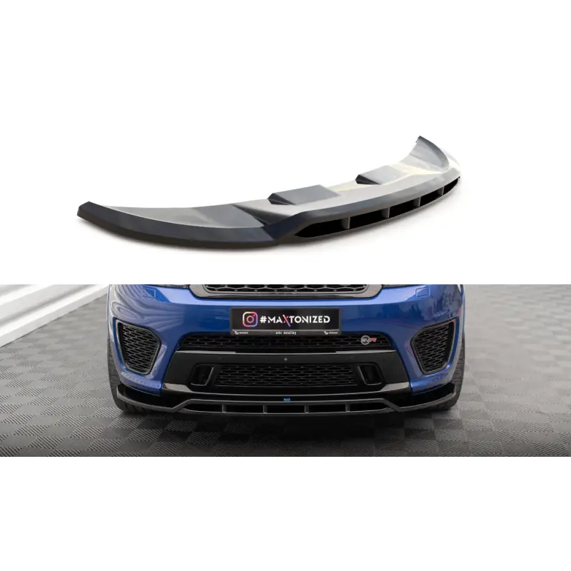 LAME DU PARE-CHOCS AVANT V.2 LAND ROVER RANGE ROVER SPORT SVR MK2 - MAXTONDESIGN - FINITION NOIR BRILLANT Super Prix