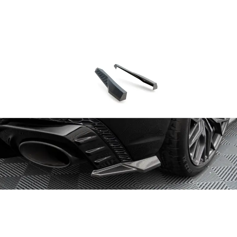 Usine Directe LAMES DE PARE-CHOCS ARRIERE LATERALES EN FIBRE DE CARBON AUDI RSQ8 MK1 - MAXTONDESIGN