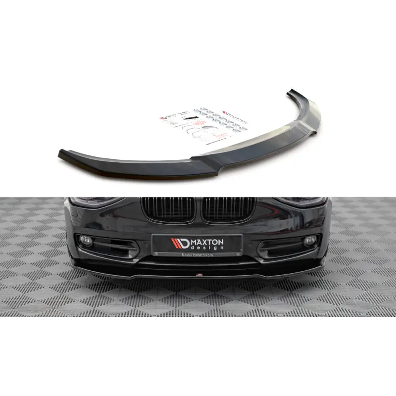 Promotion Saisonnière LAME DU PARE-CHOCS AVANT V.1 BMW 1 F20 MAXTON DESIGN - FINITION NOIR BRILLANT