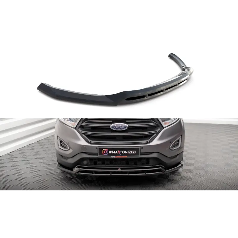 LAME DU PARE-CHOCS AVANT FORD EDGE MK2 - MAXTONDESIGN - FINITION NOIR BRILLANT Soldes