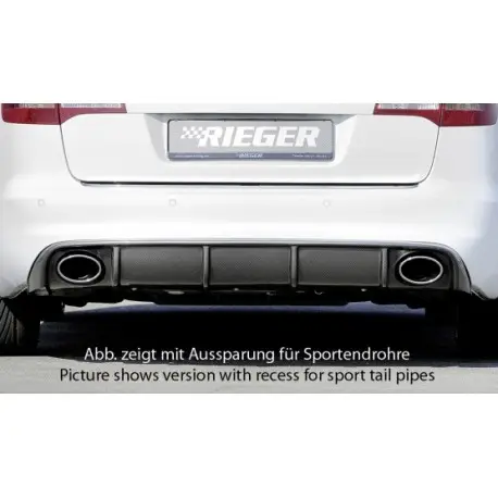 DIFFUSEUR RIEGER AUDI A6 4F C6 (08-11) - AVANT - BREAK - ECHAPPEMENT GAUCHE - DROIT - LOOK CARBON - PAS POUR S-LINE Retour Gratuit