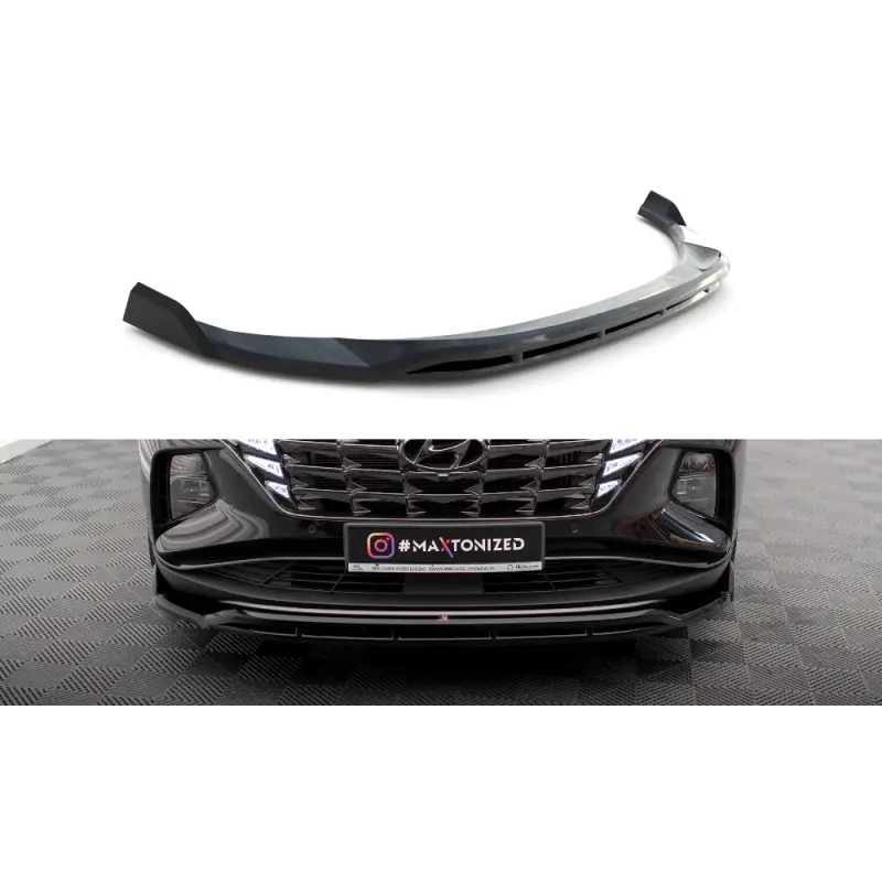 Nouveauté LAME DU PARE-CHOCS AVANT V.2 HYUNDAI TUCSON MK4 - MAXTONDESIGN - FINITION NOIR BRILLANT