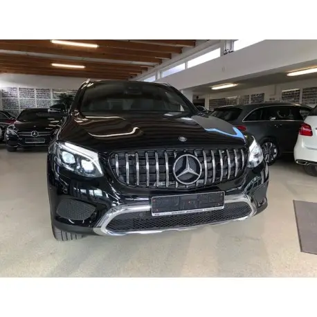 CALANDRE LOOK GT-R PANAMERICANA POUR MERCEDES X253 W253 GLC (15-19) NOIR CHROME - PAS POUR CAMERA 360° Soldes