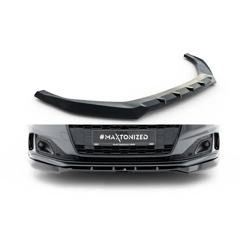 LAME DU PARE-CHOCS AVANTV.2 AUDI A5 F5 FACELIFT - MAXTONDESIGN - FINITION NOIR BRILLANT Super Prix