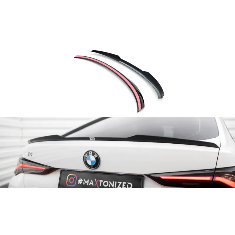 Meilleure Vente SPOILER CAP BMW I4 M-PACK G26 - MAXTONDESIGN - FINITION NOIR BRILLANT