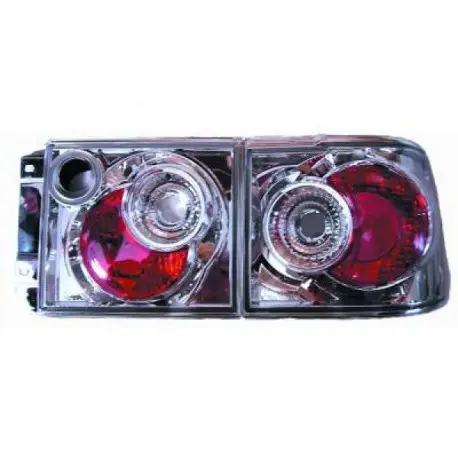Livraison Express SET 4 FEUX ARRIERES DESIGN CHROME VW VENTO (92-98)