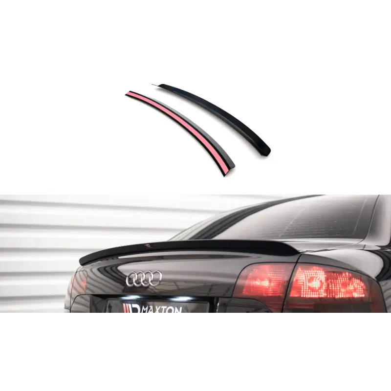 Nouvel Arrivage SPOILER CAP AUDI A4 SEDAN S-LINE B7 - MAXTONDESIGN - FINITION NOIR BRILLANT