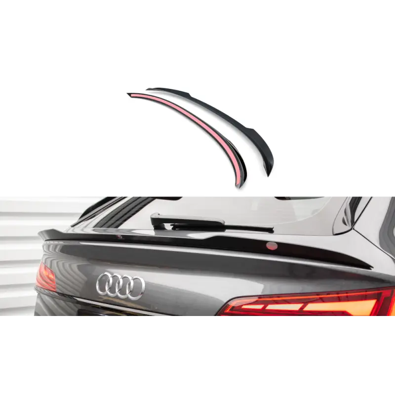 Nouvel Arrivage PLUS BAS SPOILER CAP AUDI SQ5 SPORTBACK MK2 FACELIFT - MAXTONDESIGN - FINITION NOIR BRILLANT