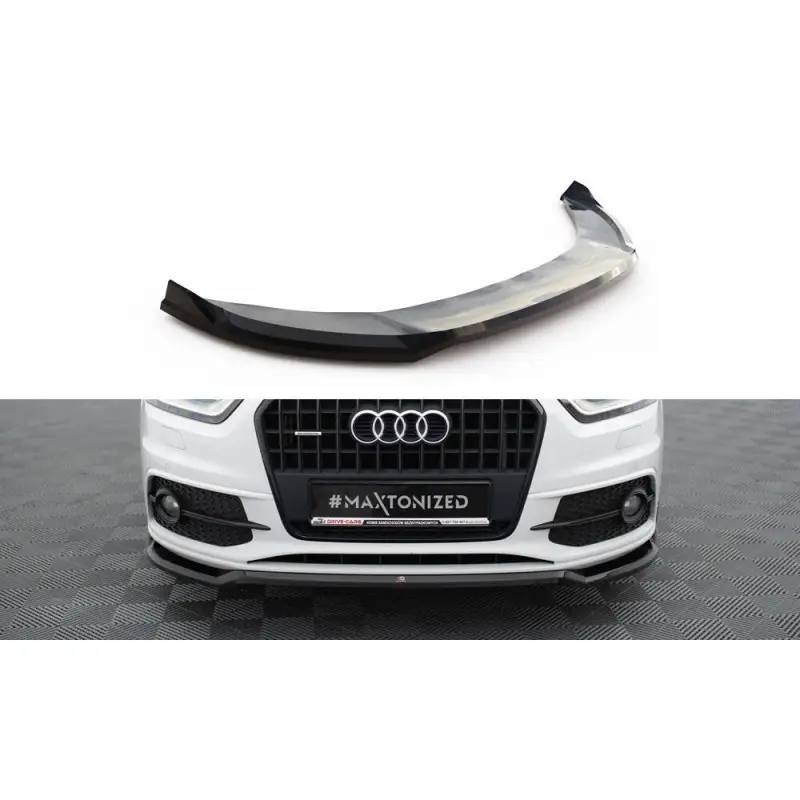 LAME DU PARE-CHOCS AVANT V.2 AUDI Q3 S-LINE 8U - MAXTONDESIGN - FINITION NOIR BRILLANT Super Prix