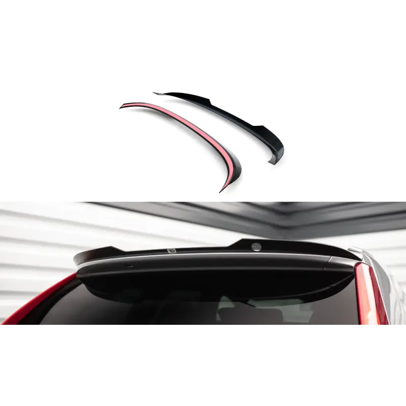 Commander Maintenant SPOILER CAP VOLVO XC60 R-DESIGN MK1 FACELIFT - MAXTONDESIGN - FINITION NOIR BRILLANT