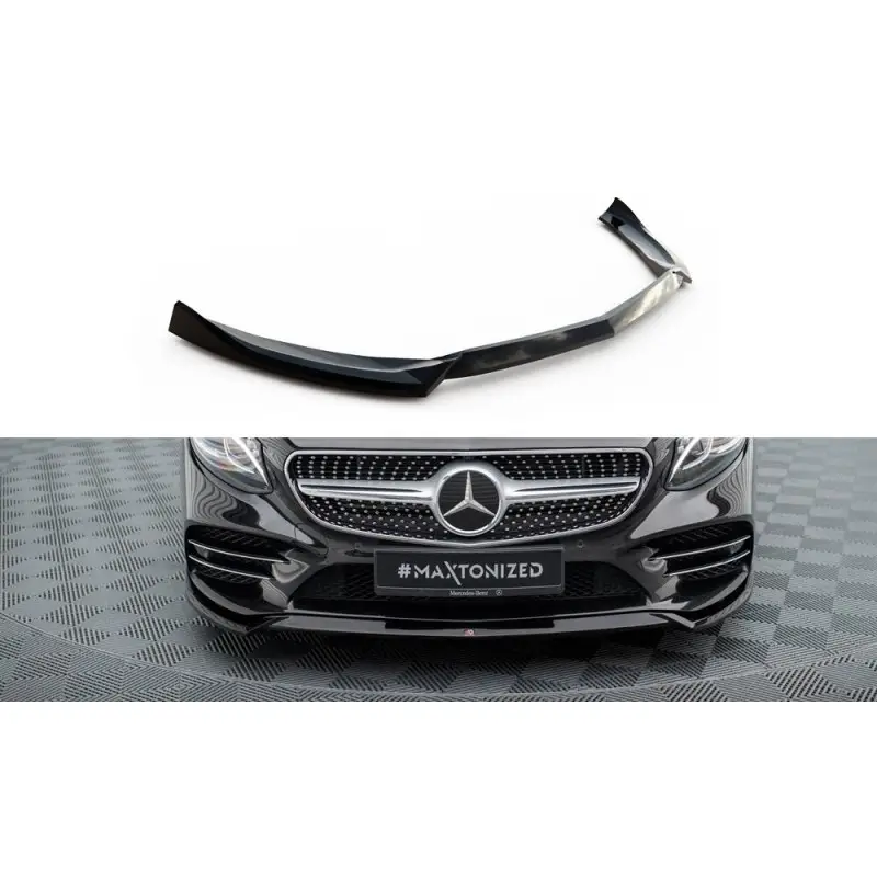 LAME DU PARE-CHOCS AVANT V.1 MERCEDES-BENZ S COUPE AMG-LINE C217 FACELIFT - MAXTONDESIGN - FINITION NOIR BRILLANT Soldes