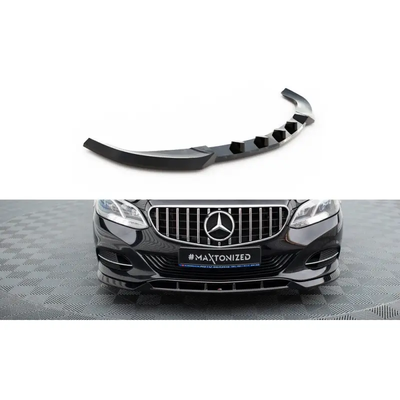 LAME DU PARE-CHOCS AVANT MERCEDES-BENZ E W212 FACELIFT - MAXTONDESIGN - FINITION NOIR BRILLANT Réduction
