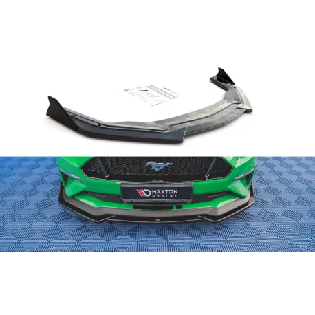 Livraison Gratuite LAME DU PARE-CHOCS AVANT + AILERONS V.1 FORD MUSTANG GT MAXTON DESIGN