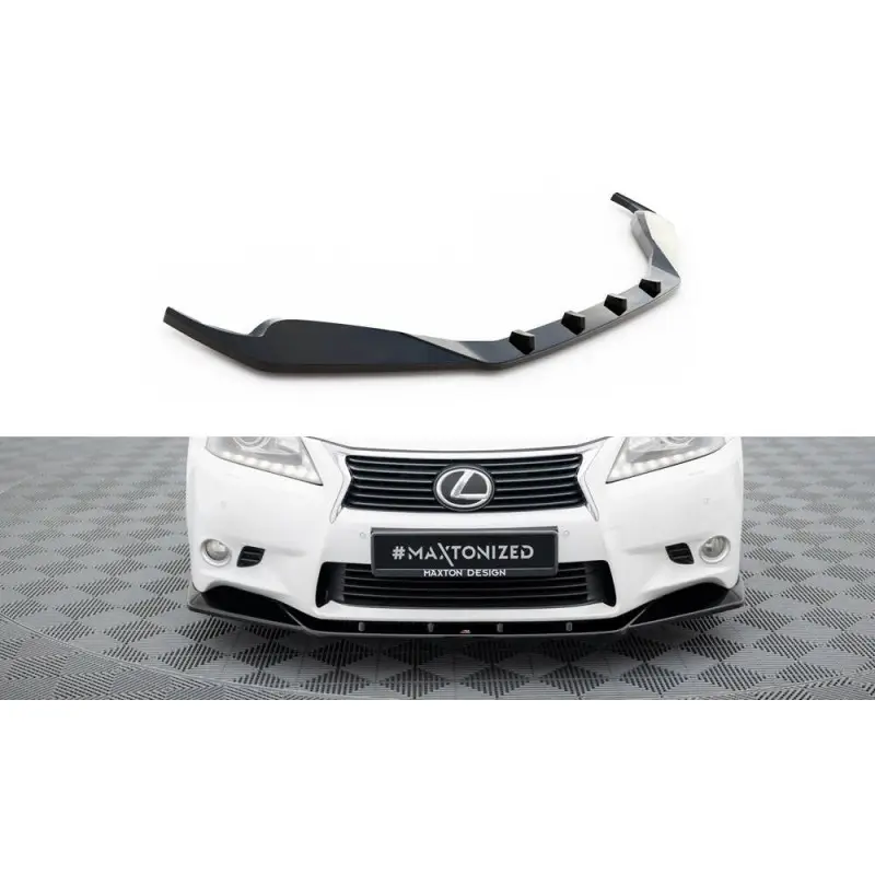 Nouvelle Collection LAME DU PARE-CHOCS AVANTV.1 LEXUS GS MK4 (L10) - MAXTONDESIGN - FINITION NOIR BRILLANT