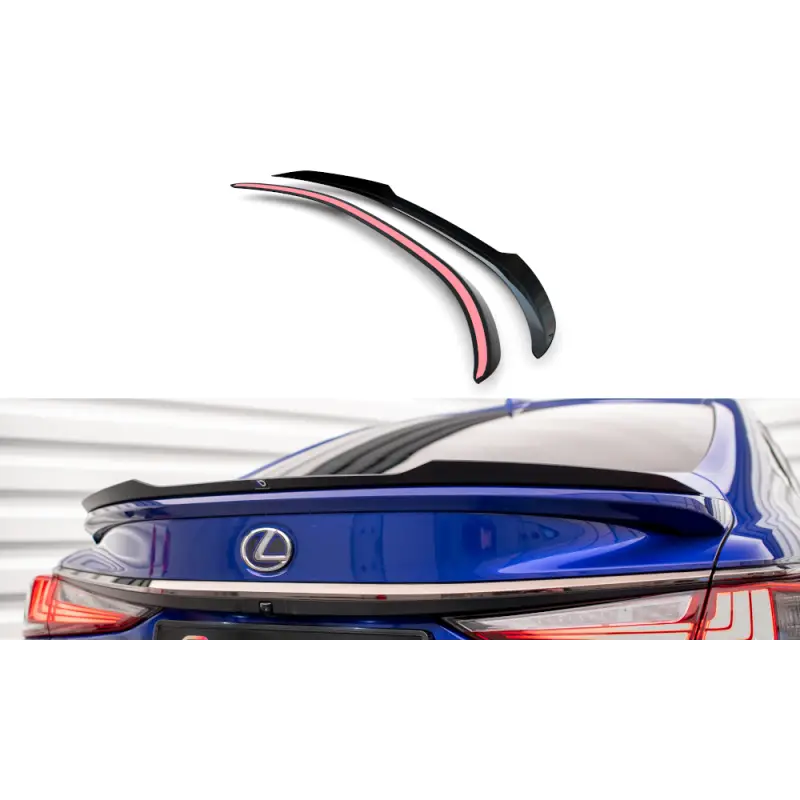 Pas Cher SPOILER CAP LEXUS ES F SPORT MK7 - MAXTONDESIGN - FINITION NOIR BRILLANT