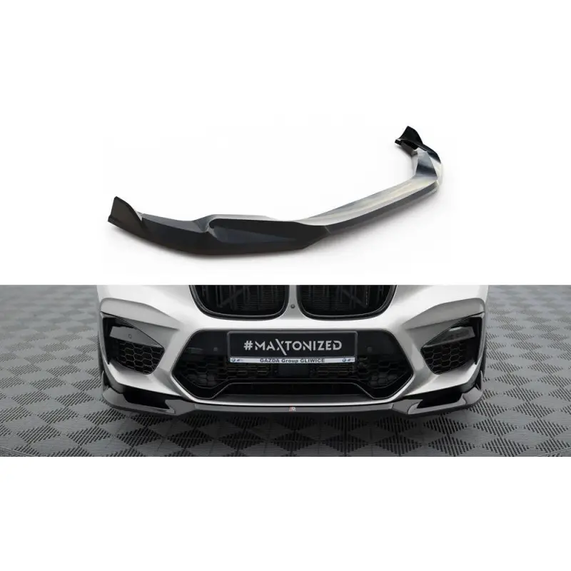 LAME DU PARE-CHOCS AVANTV.2 BMW X4 M F98 - MAXTONDESIGN - FINITION NOIR BRILLANT Acheter En Ligne