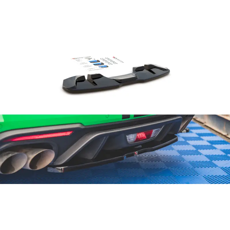 Offre Spéciale CENTRAL ARRIERE SPLITTER FORD MUSTANG GT MK6 FACELIFT MAXTON DESIGN - FINITION NOIR BRILLANT