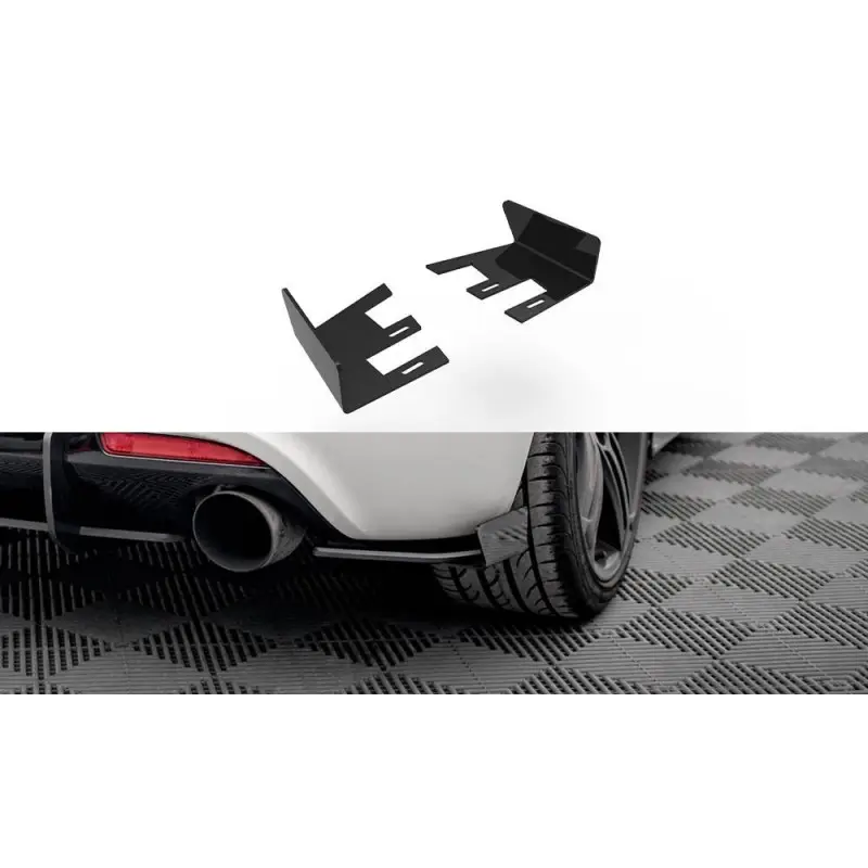 Produit De Marque REAR SIDE FLAPS VOLKSWAGEN SCIROCCO R MK3 - MAXTONDESIGN - FINITION: NOIR BRILLANT