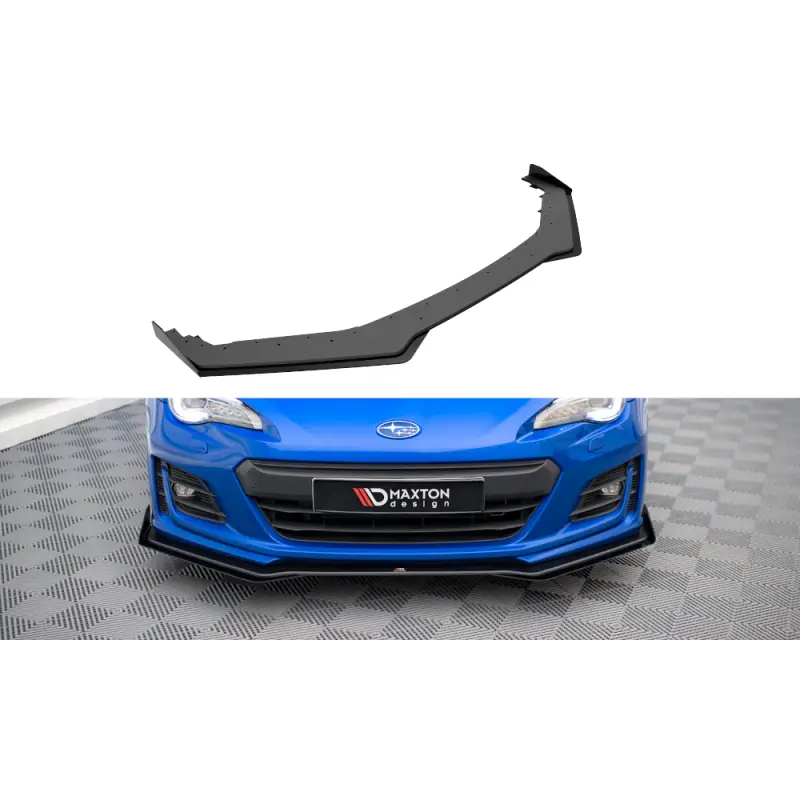 Haute Qualité STREET PRO LAME DU PARE-CHOCS AVANT V.1 + FLAPS SUBARU BRZ MK1 FACELIFT - MAXTONDESIGN