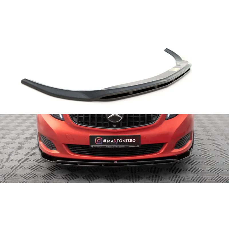 Acheter Direct LAME DU PARE-CHOCS AVANT V.4 MERCEDES-BENZ V-CLASS W447 - MAXTONDESIGN - FINITION NOIR BRILLANT