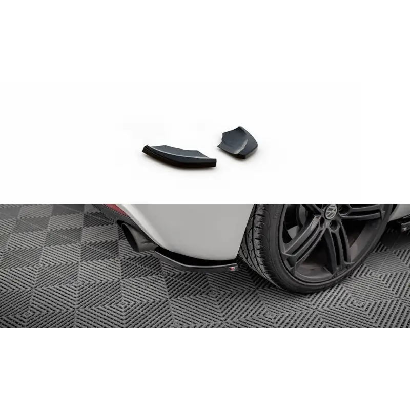 Dernier Modèle LAMES DE PARE-CHOCS ARRIERE LATERALES V.2 VOLKSWAGEN SCIROCCO R MK3 - MAXTONDESIGN - FINITION: NOIR BRILLANT