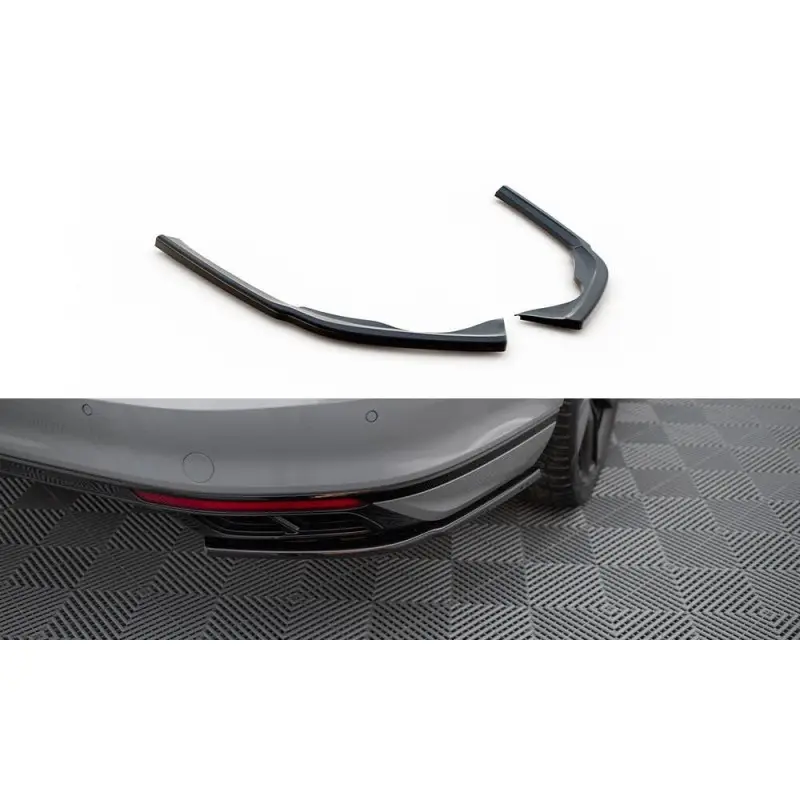 LAMES DE PARE-CHOCS ARRIERE LATERALES VOLKSWAGEN PASSAT R-LINE B8 FACELIFT - MAXTONDESIGN - FINITION: NOIR BRILLANT Acheter Direct
