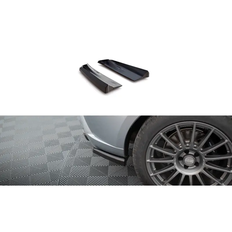 LAMES DE PARE-CHOCS ARRIÈRE LATÉRALES PORSCHE MACAN MK1 FACELIFT 2 - MAXTONDESIGN - FINITION NOIR BRILLANT Acheter En Ligne