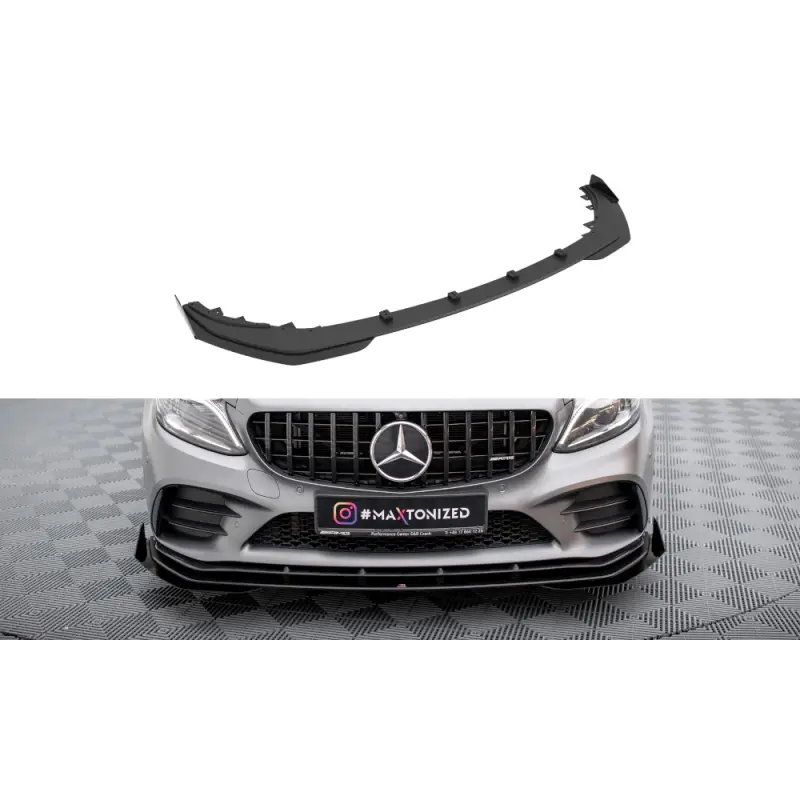 STREET PRO LAME DU PARE-CHOCS AVANT+ FLAPS MERCEDES-AMG C43 COUPE C205 FACELIFT - MAXTONDESIGN Livraison Express