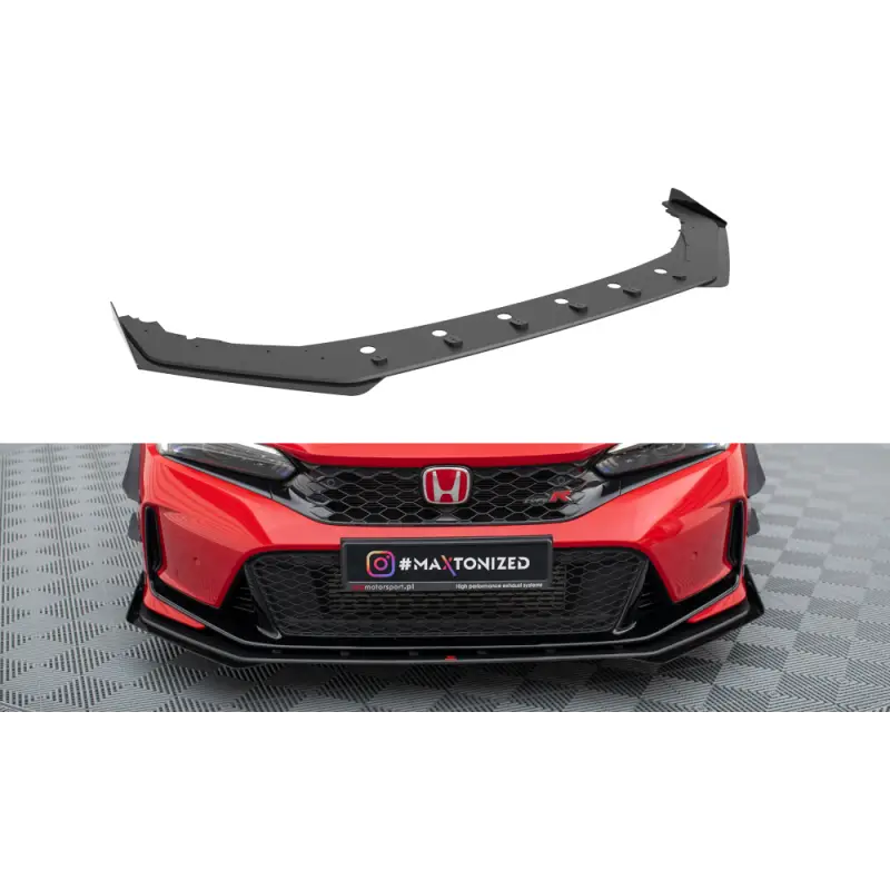 Soldes STREET PRO LAME DU PARE-CHOCS AVANT+ FLAPS HONDA CIVIC TYPE-R MK 11 - MAXTONDESIGN