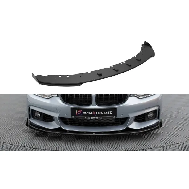 STREET PRO LAME DU PARE-CHOCS AVANT+ FLAPS BMW 4 COUPE M-PACK F32 - MAXTONDESIGN Top Vente