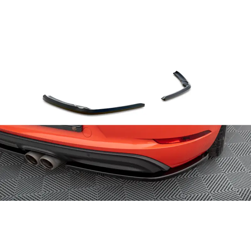 Satisfait Ou Remboursé LAMES DE PARE-CHOCS ARRIERE LATERALES PORSCHE 718 CAYMAN 982C - MAXTONDESIGN - FINITION: NOIR BRILLANT