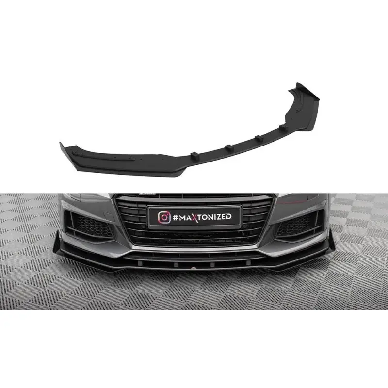 Meilleur Choix STREET PRO LAME DU PARE-CHOCS AVANT+ FLAPS AUDI TT S - S-LINE 8S - MAXTONDESIGN