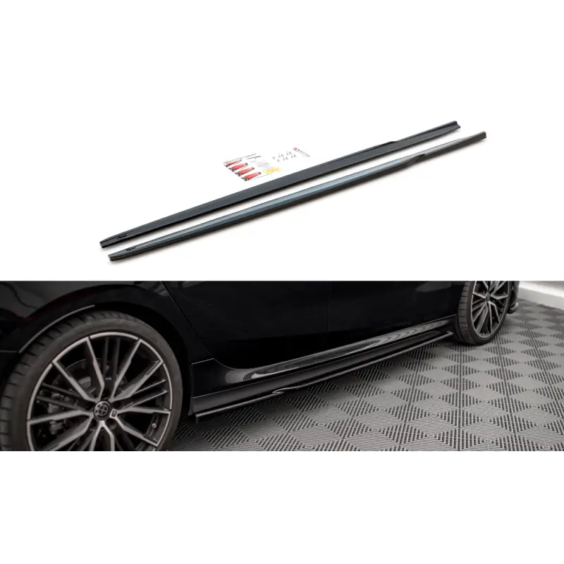 RAJOUTS DES BAS DE CAISSE V.1 BMW 2 GRAN COUPE M-PACK / M235I F44 MAXTON DESIGN - FINITION NOIR BRILLANT Super Prix