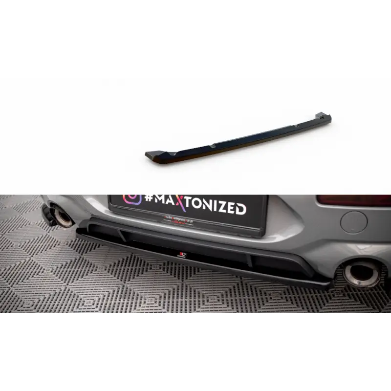 CENTRAL ARRIERE SPLITTER MINI COOPER CLUBMAN JOHN COOPER WORKS F54- MAXTONDESIGN - FINITION NOIR BRILLANT Retour Gratuit
