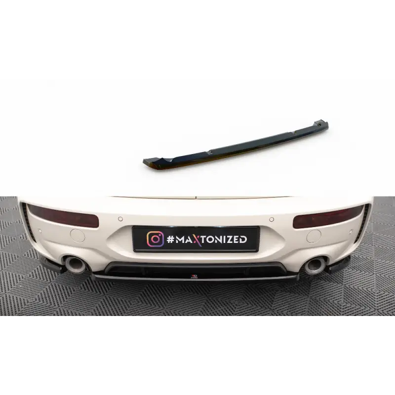 Jusqu’à Épuisement Des Stocks CENTRAL ARRIERE SPLITTER MINI COOPER CLUBMAN JOHN COOPER WORKS F54 FACELIFT - MAXTONDESIGN - FINITION NOIR BRILLANT