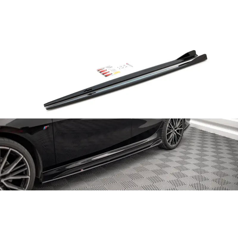 RAJOUTS DES BAS DE CAISSE V.2 BMW 2 GRAN COUPE M-PACK / M235I F44 MAXTON DESIGN - FINITION NOIR BRILLANT Authentique