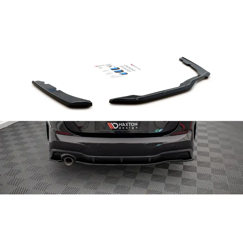 Acheter En Ligne LAMES DE PARE-CHOCS ARRIÈRE LATÉRALES BMW 2 GRAN COUPE M-PACK F44 MAXTON DESIGN - FINITION NOIR BRILLANT