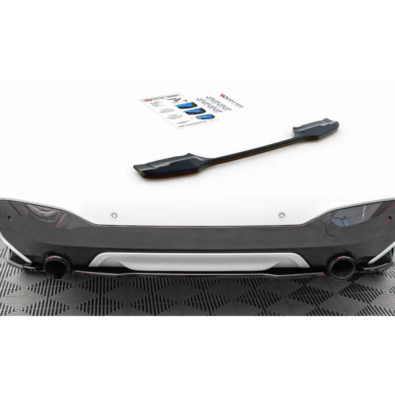 CENTRAL ARRIERE SPLITTER BMW X1 M-PACK F48 MAXTON DESIGN - FINITION NOIR BRILLANT Offre Exclusive